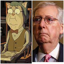 Is It Just Me Or Does Mitch Mcconnell Look Like The Lighthouse Keeper From Look Who S Purging Now Memeswithoutmods