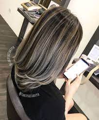 60 Shades Of Grey Silver And White Highlights For Eternal Youth Gray Hair Highlights Blending Gray Hair Long Hair Styles