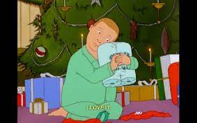 The unbearable blindness of laying (season 2, episode 11) pretty, pretty dresses (season 3, episode 9) hillennium (season 4, episode 10) twas the nut before christmas (season 5, episode 8) the father, the son, and j.c. Merry Christmas My Koth Family D Kingofthehill