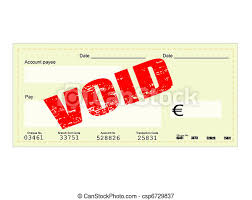 Many cheques have an explicit notice printed on the cheque that it is void after some period of days. Blank Check And Void Stamp Blank Check And Void Grunge Stamp Vector Illustration Canstock