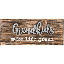 See more ideas about kids signs, grandparents quotes, grandma quotes. Grandkids Make Life Grand Wood Decor Hobby Lobby 1465350