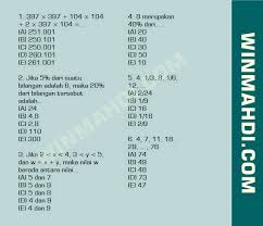 Sementara, kemampuan numerik berhubungan dengan berhitung, deret angka, perbandingan. Silahkan Selesaikan Soal Tiu Numerik Cpns Terbaru 2021 Facebook