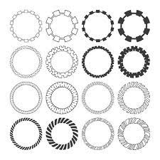 32 Hand Drawn Decorative Round Frames Circle Borders Tribal Etsy In 2021 How To Draw Hands Geometric Circle Digital Frame