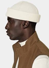 One Size Fits Most Knit Beanie Coco White Rib Knit Beanie Hat With Finn  Raccoon Pom Pom Winter Hat