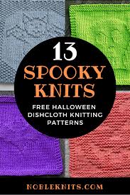 Learn how to knit a dishcloth with a basic dishcloth pattern, how to cast on, and cast off. 13 Spooktacular Halloween Free Dishcloth Knitting Patterns Blog Nobleknits