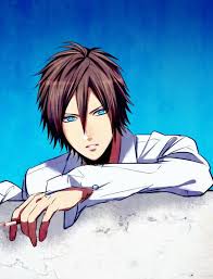 Anime 897782 Anime Guy Brown Hair And Blue Eyes On Favim Com