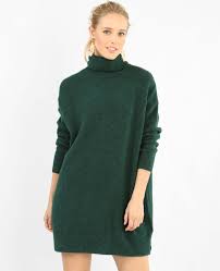 Découvrez la collection de pulls à col roulé pour femme matériaux doux idéales pour les jours froids modèles tendance à commander en ligne. Pulloverkleid Mit Rollkragen Grun 780771c53a05 Pimkie