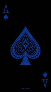 Wallpaper Black Ace Of Spades Card 