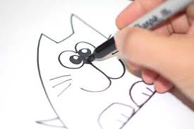 Follow along with us and learn how to fold an origami iris. How To Draw A Cat Art For Kids Hub Art For Kids Hub Draw A Cat Art For Kids