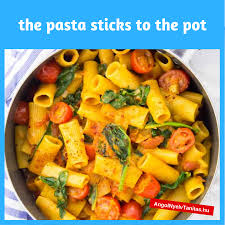 The Pasta Sticks To The Pot A Teszta Leragad Az Edenyben When I Cook Past One Pot Pasta Spinach Pasta Creamy Garlic Pasta