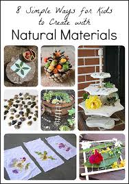 Looking for painting activities for your preschoolers? 8 Simple Ways For Children To Create With Natural Materials Natural Materials Montessori Art Nature Projects