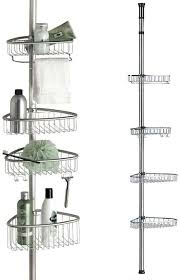 21 posts related to bathroom corner cabinet storage. Non Rust Bathroom Telescopic Corner Shelf Storage 4 Tier Shower Caddy Organiser Mattes Silber Amazon Co Uk Kitchen Home
