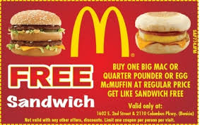 Choose from 9 verified mcdonald's coupon codes available in hardwarezone singapore to get free food or more this january 2021 ✅ activate your is there any problem with the app? Mcdonald S Free Food Coupons Fast Food Coupons Food Coupon
