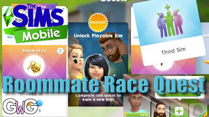 The full fledged experience of the sims has made its way over to . The Sims Mobile Roommate Race Quest The Girl Who Games