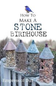 A set of wooden porch steps will add natural beauty to your entrance, and provide safe and comfortable access. How To Make A Stone Birdhouse Empress Of Dirt