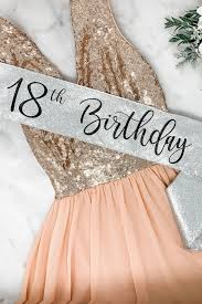 21st Birthday 18th Birthday Birthday Party Dresses For Adults Glitter Birthday Sash 21st Birthday Sash 30th Rose Gold Etsy In 2020 Birthday Sash 21st Birthday Sash Glitter Birthday