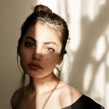 Innocent nap in play of light and shadow