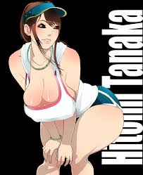 dragoon-rekka, tanaka hitomi, real life, 1girl, artist name, ass, bangle,  blush, bracelet, breasts, brown hair, character name, cleavage, female  focus, hip focus, huge breasts, japanese (nationality), jewelry, leaning  forward, no bra, ring,