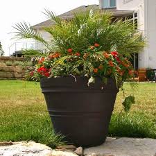 At costco.com, you can shop for planters by brand, capacity, and even color! Round Polyresin Mesa Planter Walmart Com In 2021 Large Outdoor Planters Outdoor Planters Planters Outdoor