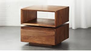 Spin Rotating Side Table Reviews Cb2 Luxury Furniture Design Minimalist Furniture Design Side Table Wood