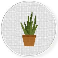 Looking for an advice video on how to design cross stitch patterns? Aloe Plant Cross Stitch Pattern Daily Cross Stitch