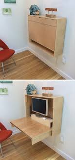 Using your longer wood screws, attach the desk to the furring strip you just attached to the wall. 16 Wall Mounted Desk Ideas That Are Great For Small Spaces