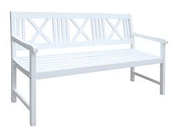 Massiv Friesenbank Parkbank Gartenbank Garten Holz Bank Sitzbank Akazie Weiss Friesenbank Ausklappbarer Tisch Weisse Bank