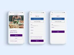 Sign Up Experience Food App Food App Signup App