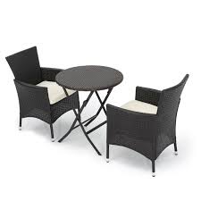 Malaga 3pc All Weather Wicker Patio Bistro Set Brown Christopher Knight Home Bistro Set Patio Bar Set Decor