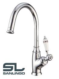 Nostalgie Retro Kuchen Chrom Einhebelmischer Armatur Keramikgriff Glaskristall Schwenkbar Sanlingo Bad Armaturen Spultisch Retro Retro Kuche Spultisch Retro