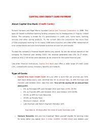 Include the payment coupon in the envelope that came with the printed statement. Capital One Bank Credit Card Payments