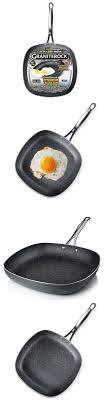 Granite Rock 12 Nonstick Triple Coated Mineral Enforced Square Frying Pan New 80313021497 Ebay Nonstick Granite Pan