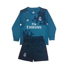 US$ 15.80 - Real Madrid Third Jersey Long Sleeve Kids 2017/18 -  m.fcsoccerworld.com