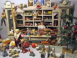 Old German Toy And Christmas Store From 1894 Antike Weihnachten Puppenstube Puppenhaus