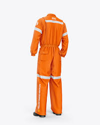 Download Worker Uniform Mockup Back Half Side View In Apparel Mockups On Yellow Images Object Mockups