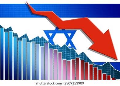 Economy Israel Falling Down Arrow Flag Stock Illustration 2309153909 |  Shutterstock