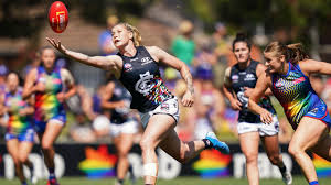 Another year with my besties at carlton football club this will be fun. Aflw Player Tayla Harris Responds After Useless Sledge Herald Sun