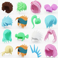 Now some people like it, some people not! Anime Hair 3d Model Turbosquid 1264275