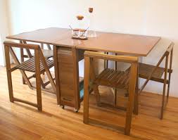 Buy folding table with chairs and get the best deals at the lowest prices on ebay! Mid Century Modern Gateleg Table With Folding Chairs Picked Vintage