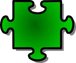 Human puzzle matrix powerpoint diagram template. Green Jigsaw Puzzle Game Piece Free Vector
