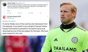 Последние твиты от sk slavia praha ⭐⭐(@slaviaofficial). Slavia Prague Apologise For Video That Described Leicester Keeper Kasper Schmeichel As Overweight Daily Mail Online