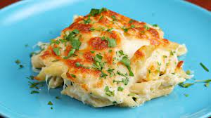 Cheesy Chicken Alfredo Pasta Bake Youtube