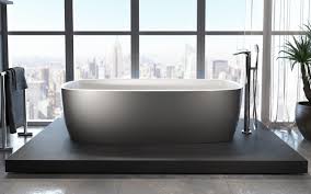 If you're short on space but still want a small deep tub, then this lullaby nano is. áˆluxury Aquatica Coletta Gunmetal Wht Freestanding Solid Surface Bathtub Best Prices Aquatica