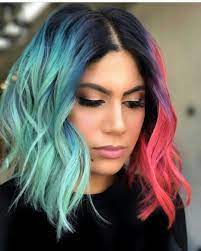 Riityeyayeѕt Iiiannaiii Two Color Hair Hair Styles Split Dyed Hair