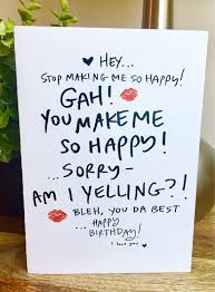 Romantic Homemade Birthday Card Ideas For Boyfriend Birthday Card For Boyfriend Birthday Card For Wife You Make Me So Happy Card Happy Cards For Boyfriend Birthday Cards For Boyfriend Happy Birthday Boyfriend