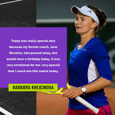 The czech was a complete outsider before the tournament, but she powered through to. Barbora Krejcikova On Twitter Thank You Jani Dreamteamforever