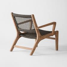 Oceans 2pc Wood Rope Patio Club Chair Ottoman Set Project 62 Chair And Ottoman Set Ottoman Set Chair And Ottoman