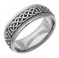 Sterling Silver Celtic Knot Wedding Band Ring Celtic Wedding Rings Celtic Knot Wedding Wedding Ring Bands