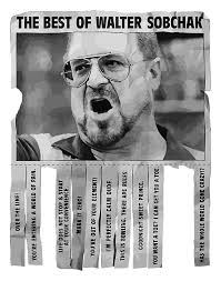 The Big Lebowski Best Quotes Of Walter Sobchak Poster Tote Bag by Llewyn  Nora