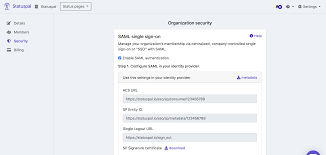 • if you wish to build the sso functionality from ground zero. Configure Sso For Your Organization Statuspal